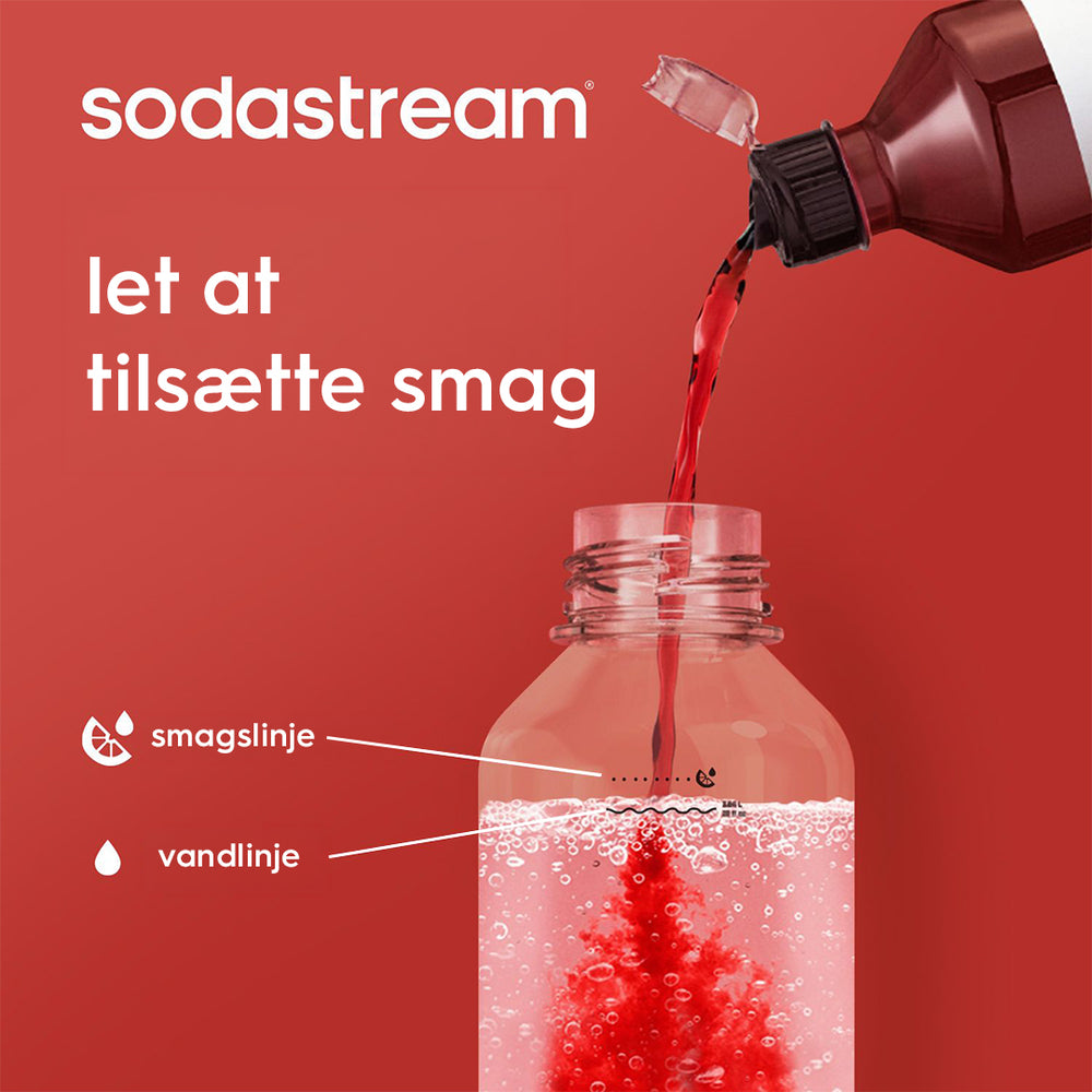 Fizz & Refresh 1L Flaske Sort