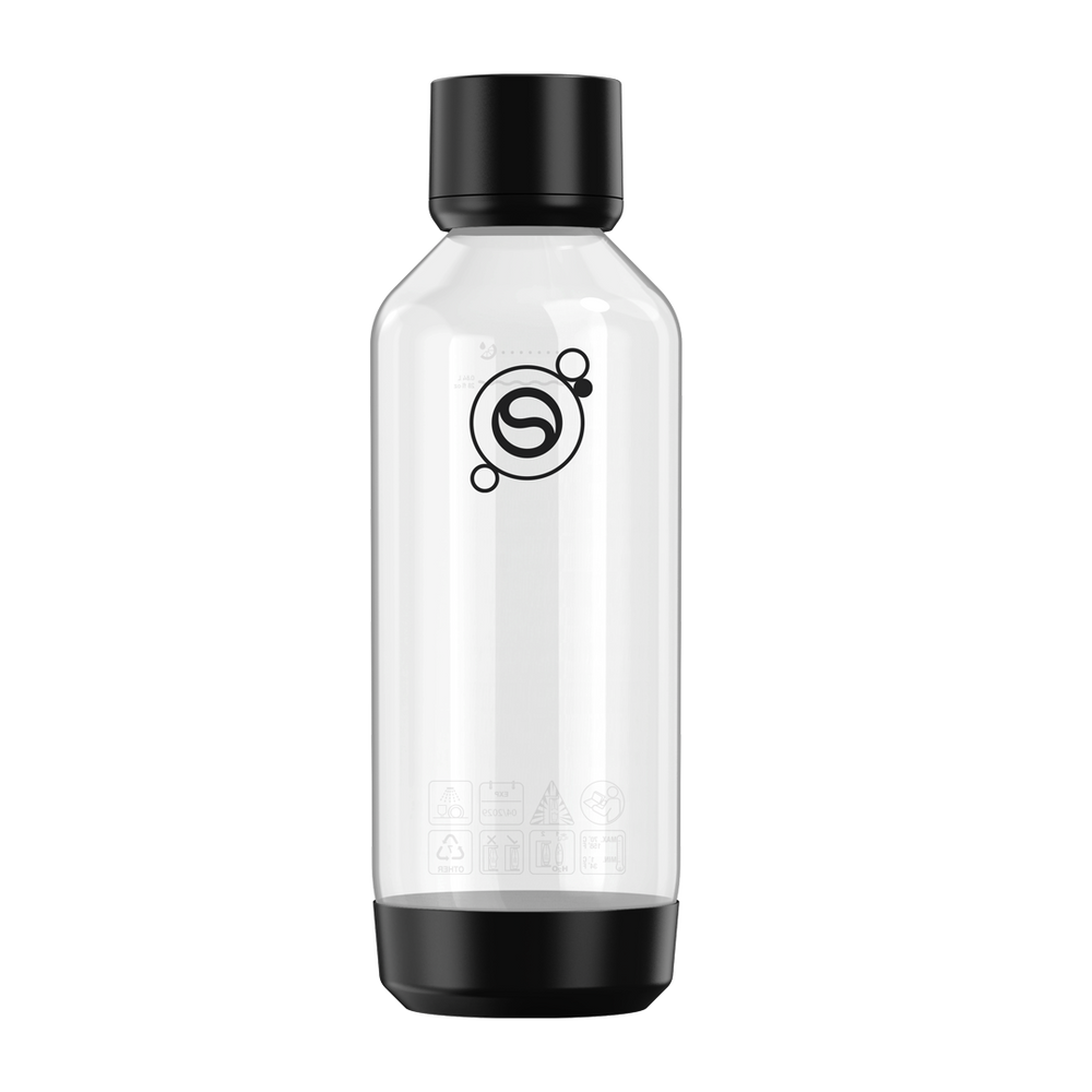 Fizz & Refresh 1L Flaske Sort