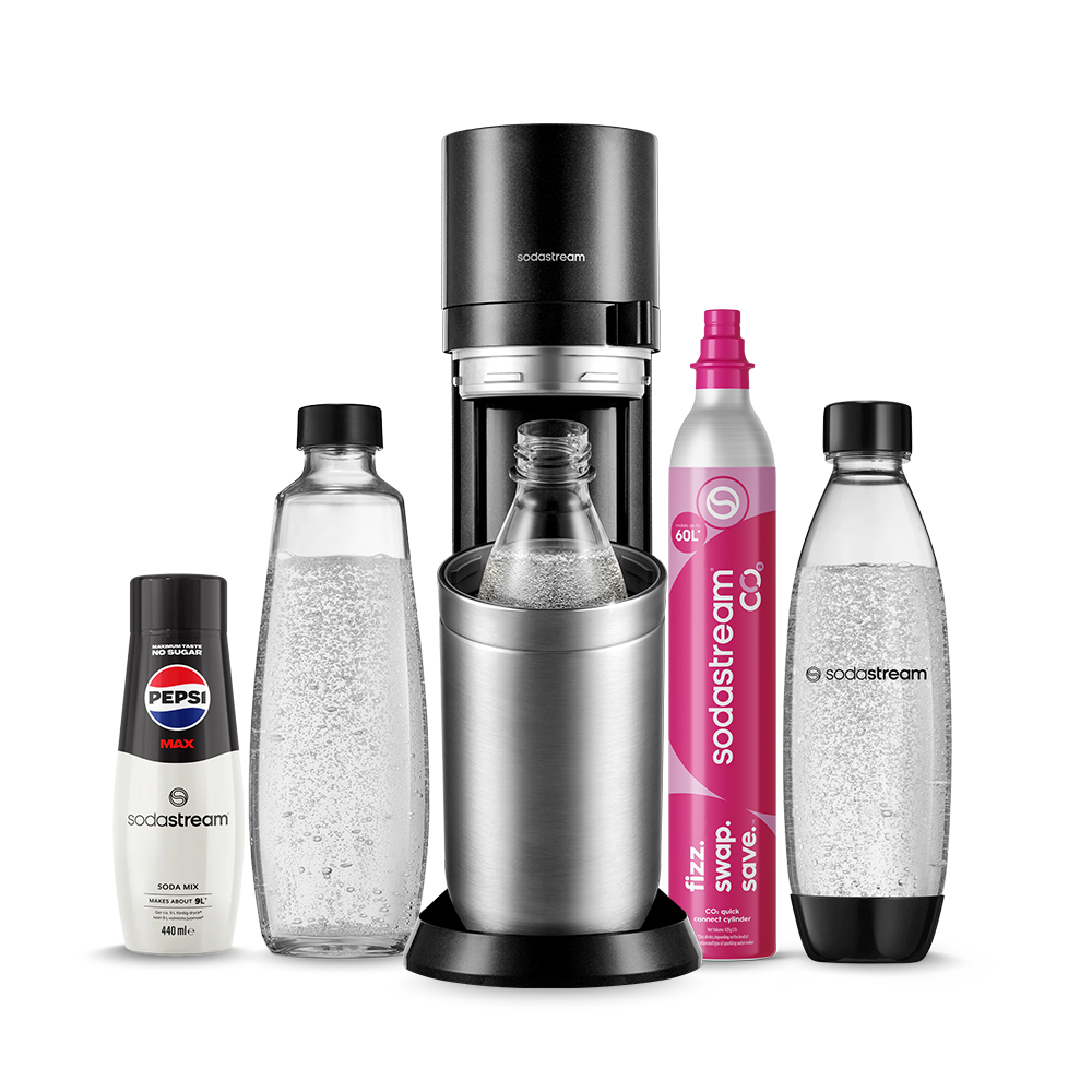 sodastream duo sort sodavandsmaskine Værdipakke