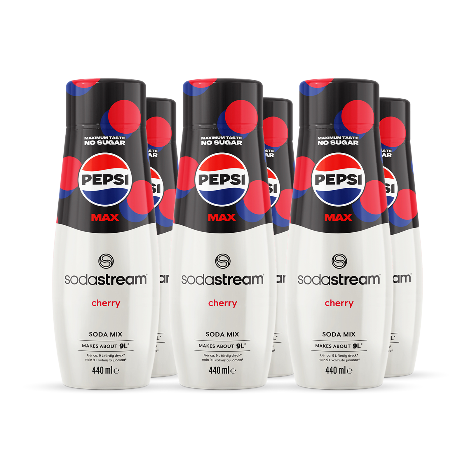 6-pak Pepsi Max Cherry sodastream