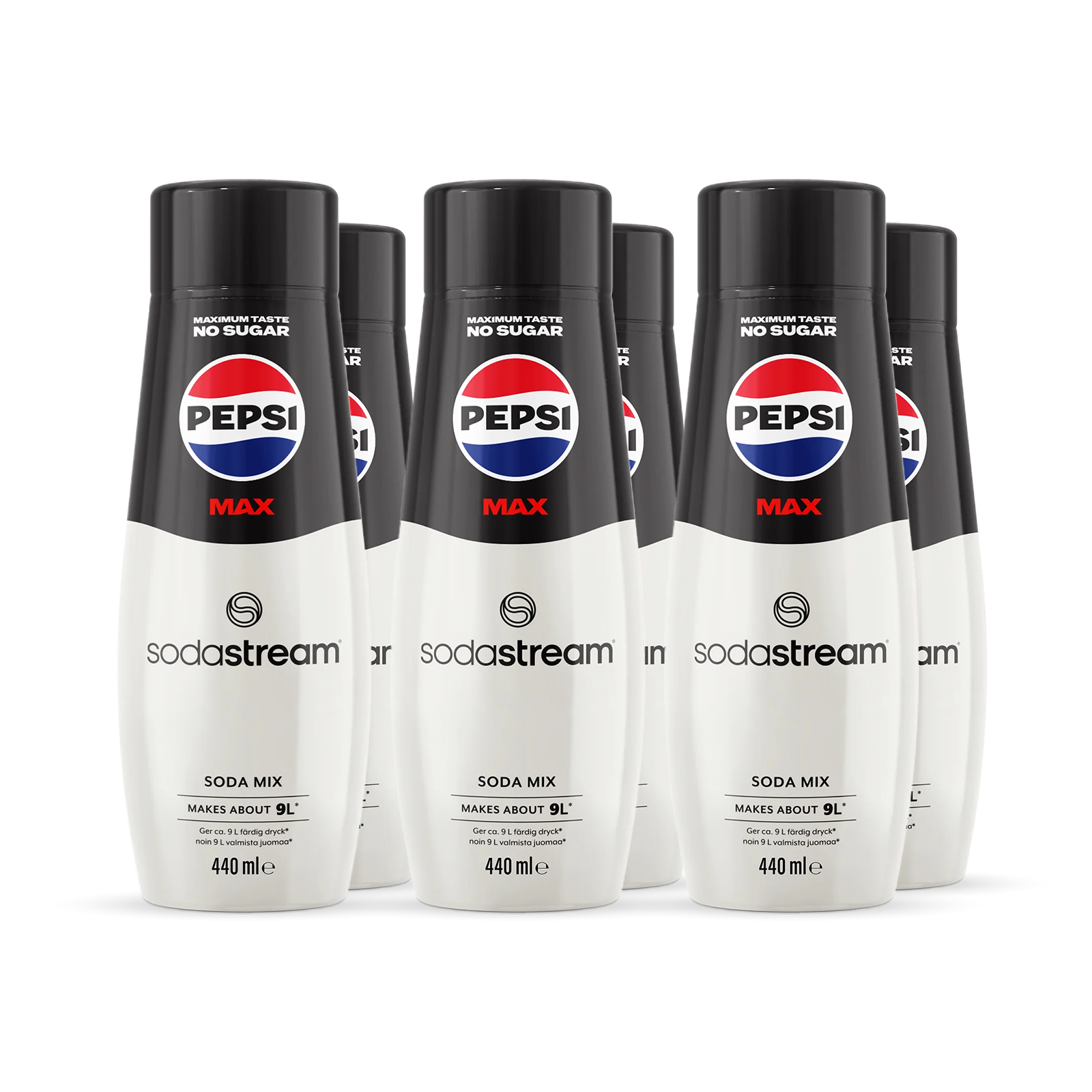 6-pak Pepsi Max sodastream