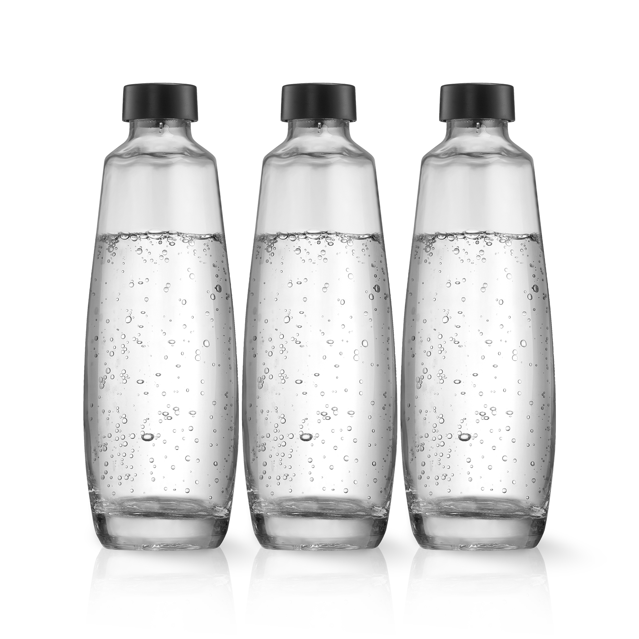 3-pak 1L Glasflaske til danskvandsmaskinen DUO sodastream