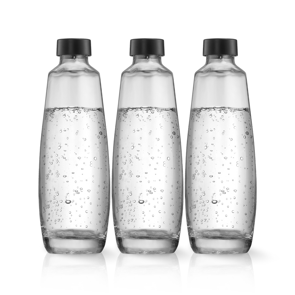 3-pak 1L Glasflaske til sodavandsmaskine DUO